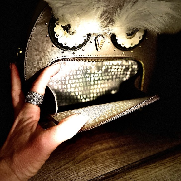 NWOTs; Kate Spade, Grey owl backpack in perfect con… - Picture 2 of 5